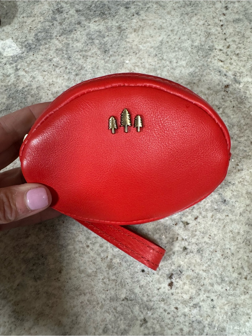 Portland Leather Red.com Small Roswell Wristlet Pouch
